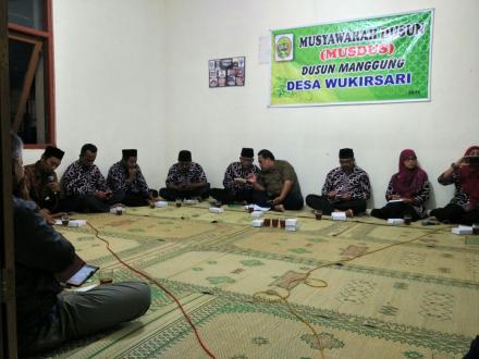 Musdus terakhir tahun ini di Desa Wukirsari adalah dusun Manggung