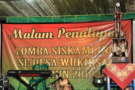 Penutupan Lomba Siskamling Desa Wukirsari 2018