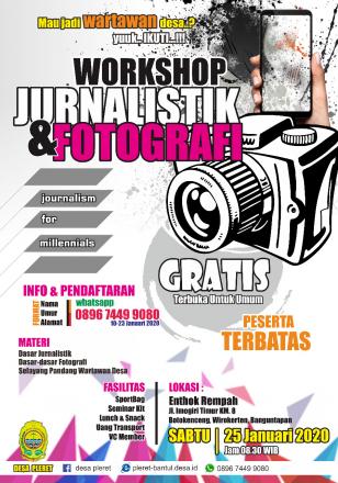 Workshop Jurnalistik dan Fotografi