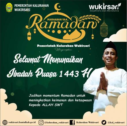 Pemerintah Kalurahan Wukirsari Turut Menyambut Bulan Suci Ramadhan 1443 H