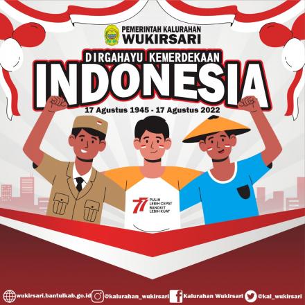 Pemerintah Kalurahan Wukirsari Mengucapkan Dirgahayu Republik Indonesia