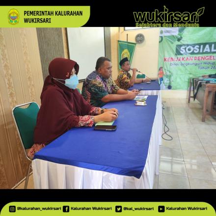 Wukirsari, Sosialisasi Kebijakan Pengelolaan Sampah oleh Dinas Lingkungan Hidup Kabupaten Bantul 