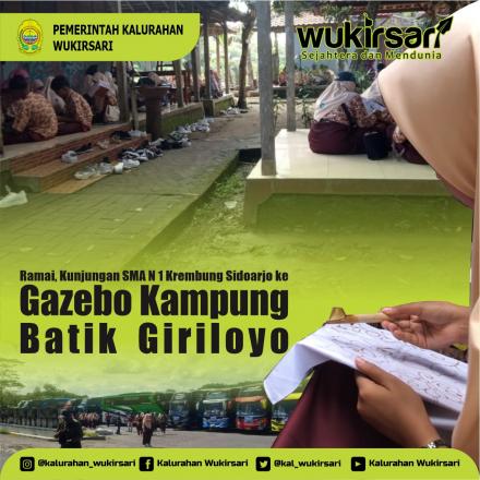 Ramai, Kunjungan SMA N 1 Krembung Sidoarjo ke Gazebo Kampung Batik Giriloyo