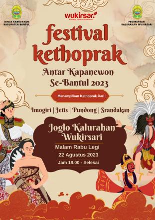 Festival Kethoprak Antar Kapanewon se-Kabupaten Bantul Tahun 2023 