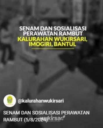 SENAM DAN SOSIALISASI PERAWATAN RAMBUT (5/8/2024)