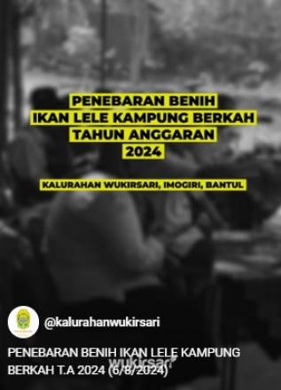 PENEBARAN BENIH IKAN LELE KAMPUNG BERKAH T.A 2024 (6/8/2024)