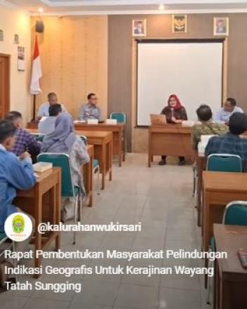 Rapat Pembentukan Masyarakat Pelindungan Indikasi Geografis Untuk Kerajinan Wayang Tatah Sungging