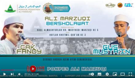 ALI MARZUKI BERSHOLAWAT | HAUL KE 5 ALMAGHFURLAH KH. MASYHUDI MARZUQI & HAFLAH KHOTMIL QUR'AN