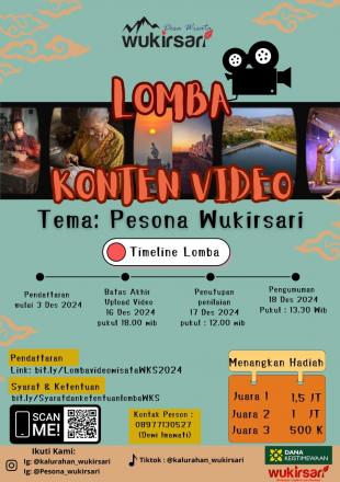 Lomba Konten Video Desa Wisata Wukirsari