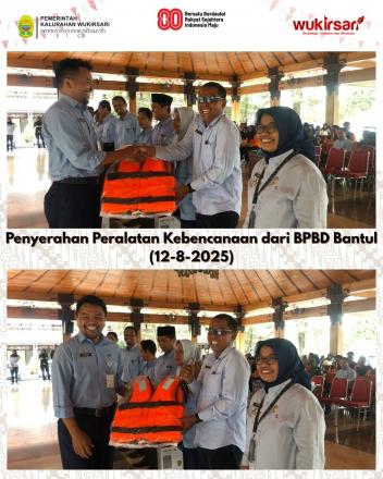 Penyerahan Peralatan Kebencanaan dari BPBD Bantul (12-8-2025)