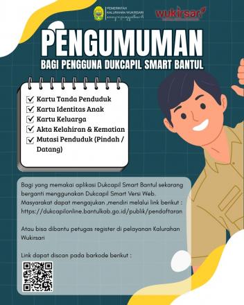 Gak perlu ribet lagi urus dokumen kependudukan - Dukcapil Smart Versi Web