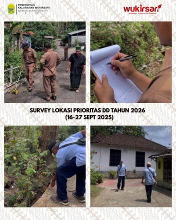Survey Lokasi Prioritas Dana Desa di Wukirsari