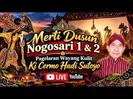 (LIVE) - PAGELARAN WAYANG KULIT warga Padukuhan Nogosari I dan Padukuhan Nogosari II